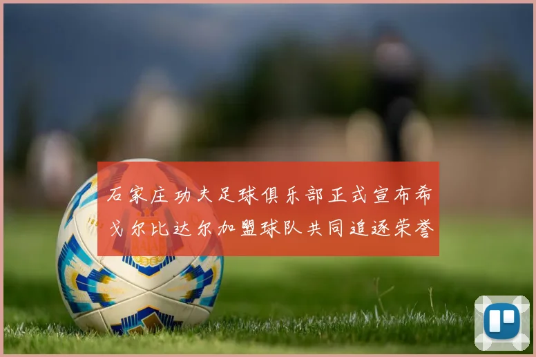 石家庄功夫足球俱乐部正式宣布希戈尔比达尔加盟球队共同追逐荣誉